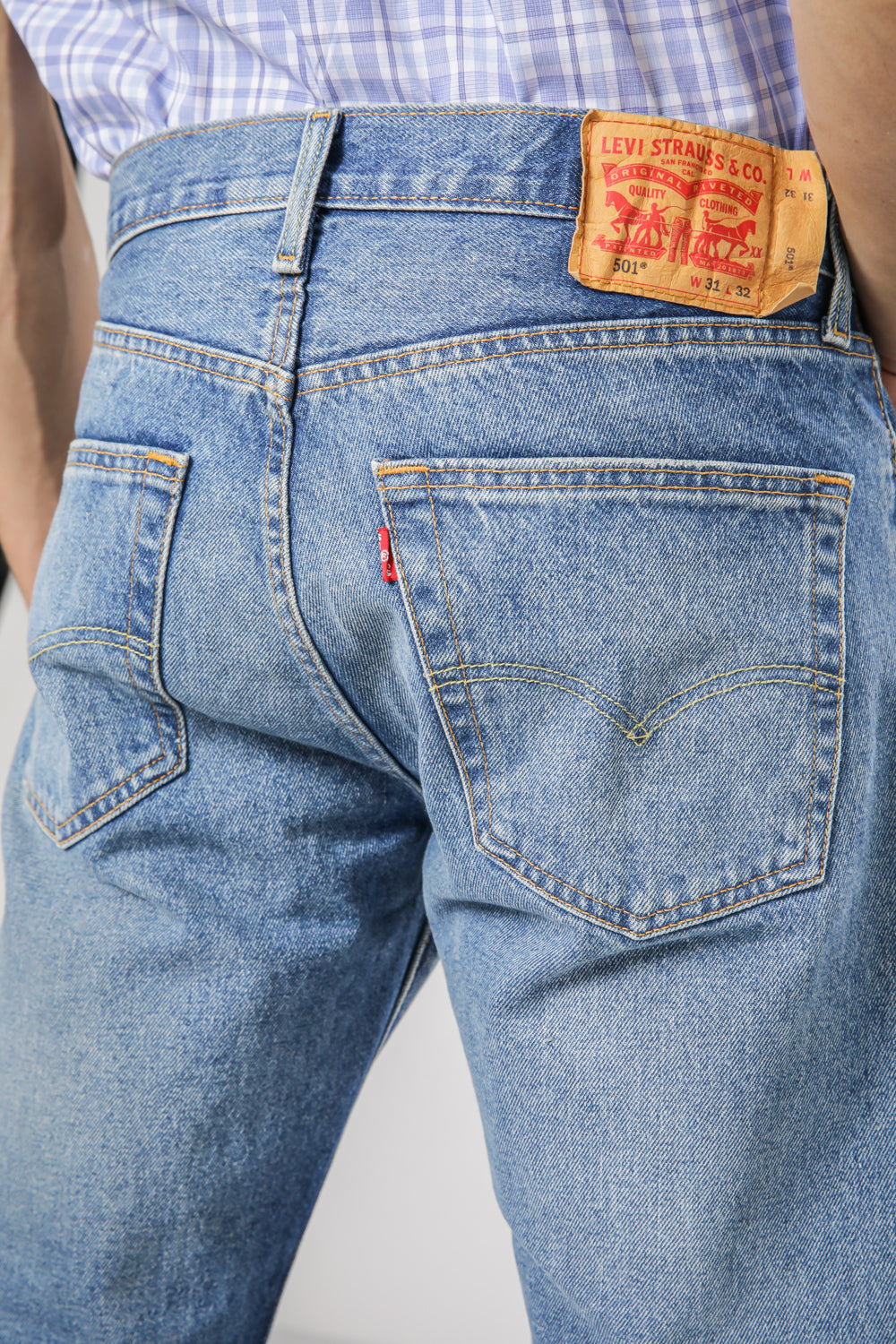 ג'ינס 501 בצבע כחול בהיר