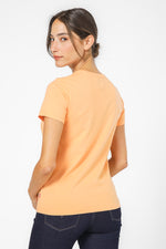 טישירט לוגו בצבע כתום