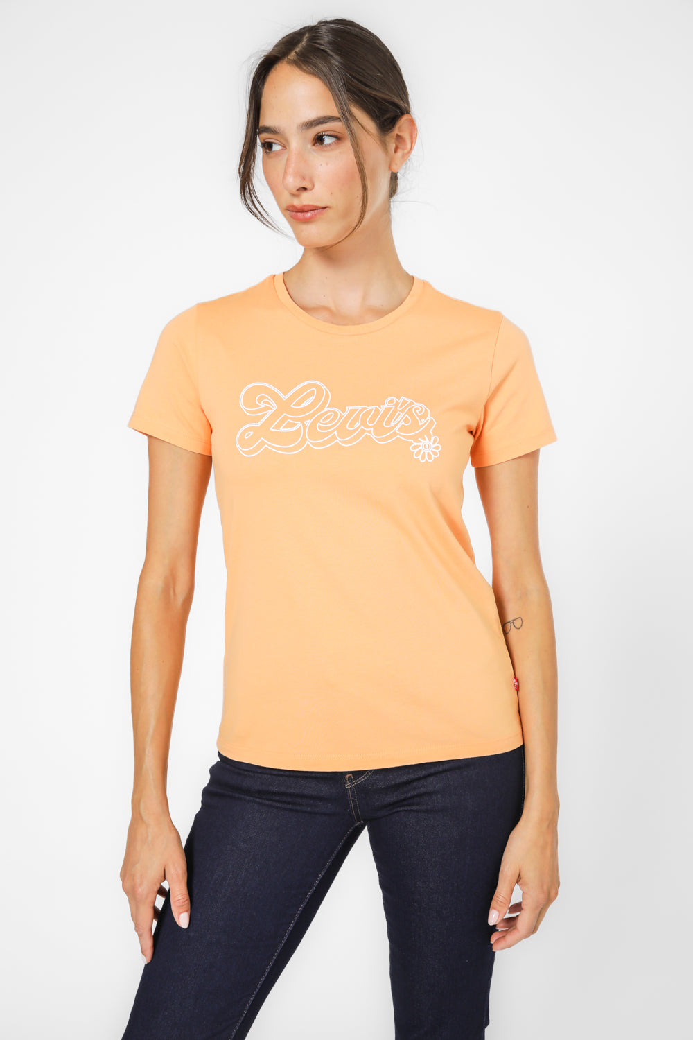 טישירט לוגו בצבע כתום