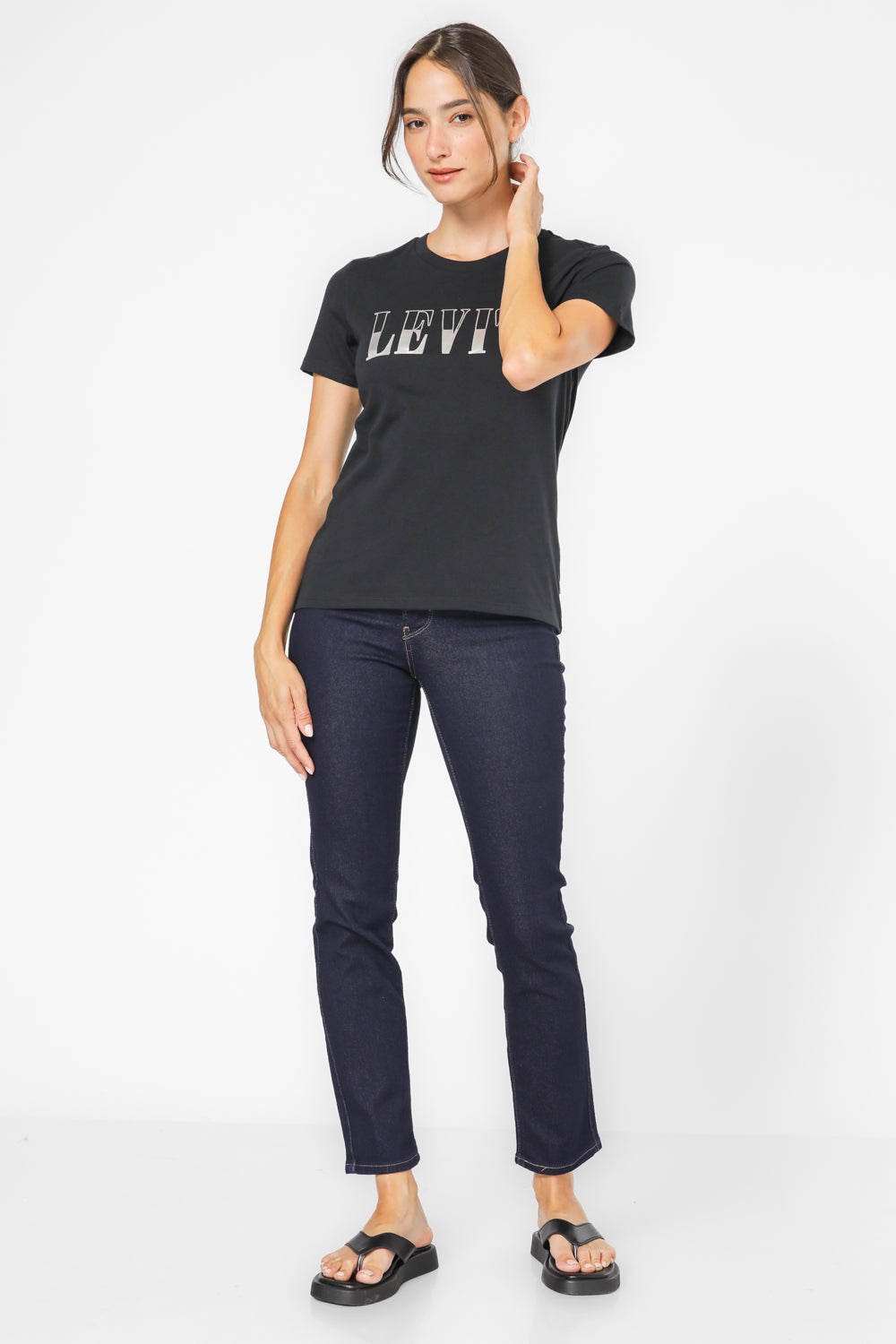 טישירט לוגו בצבע שחור