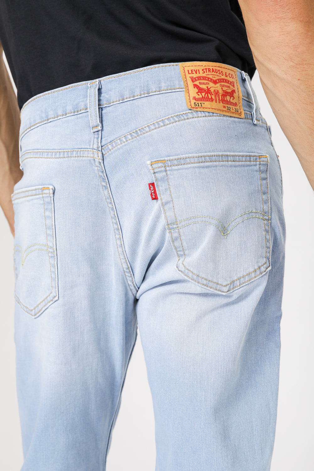 ג'ינס 5 Pocket M בצבע כחול בהיר