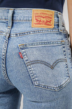 ג'ינס 724 High Rise Straight בצבע כחול בהיר