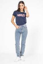 ג'ינס 724 High Rise Straight בצבע כחול בהיר