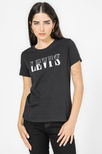 טישירט עם הדפס בצבע שחור