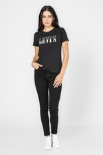 טישירט עם הדפס בצבע שחור