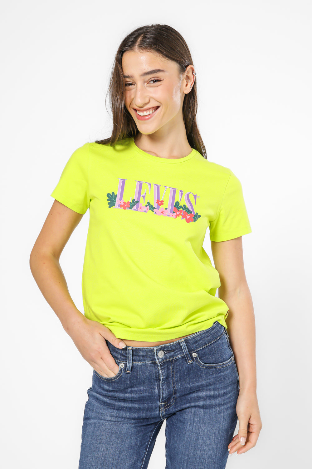 טישירט עם לוגו בצבע צהוב