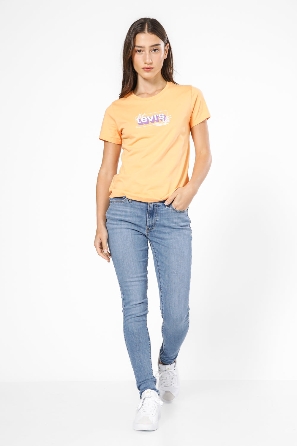 טישירט עם הדפס בצבע כתום