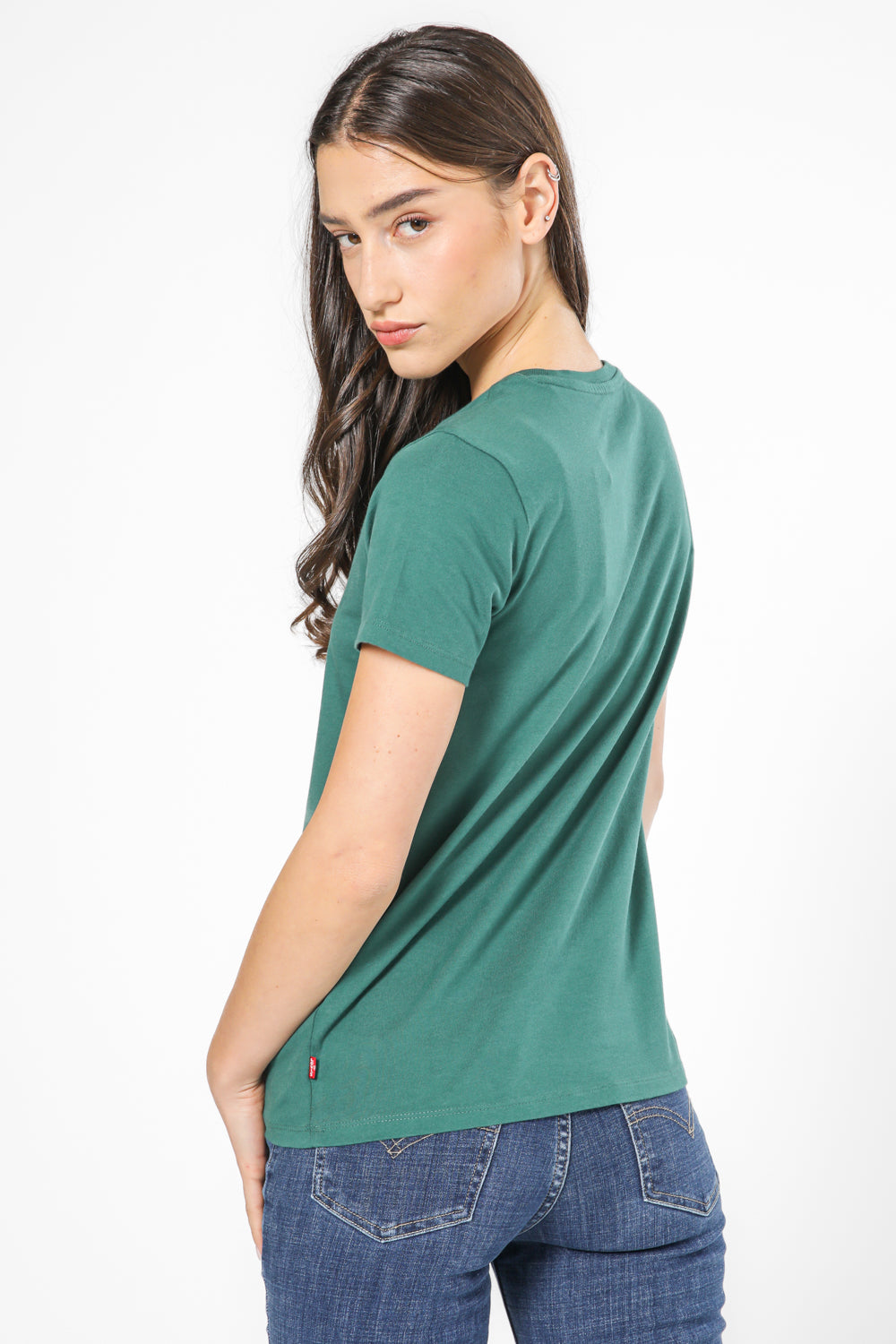 טישירט עם הדפס בצבע ירוק