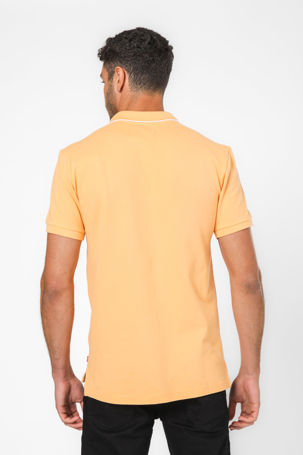 חולצה פולו עם לוגו בצבע כתום