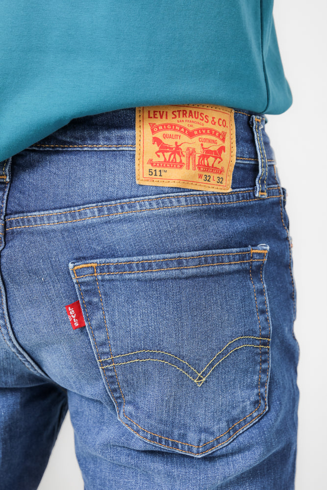 INDIGO-5 Pocket ג'ינס לגברים 511