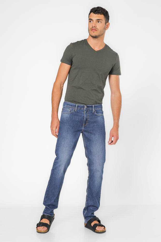 ג'ינס לגברים  511 Slim Fit Mid Rise בצבע כחול כהה