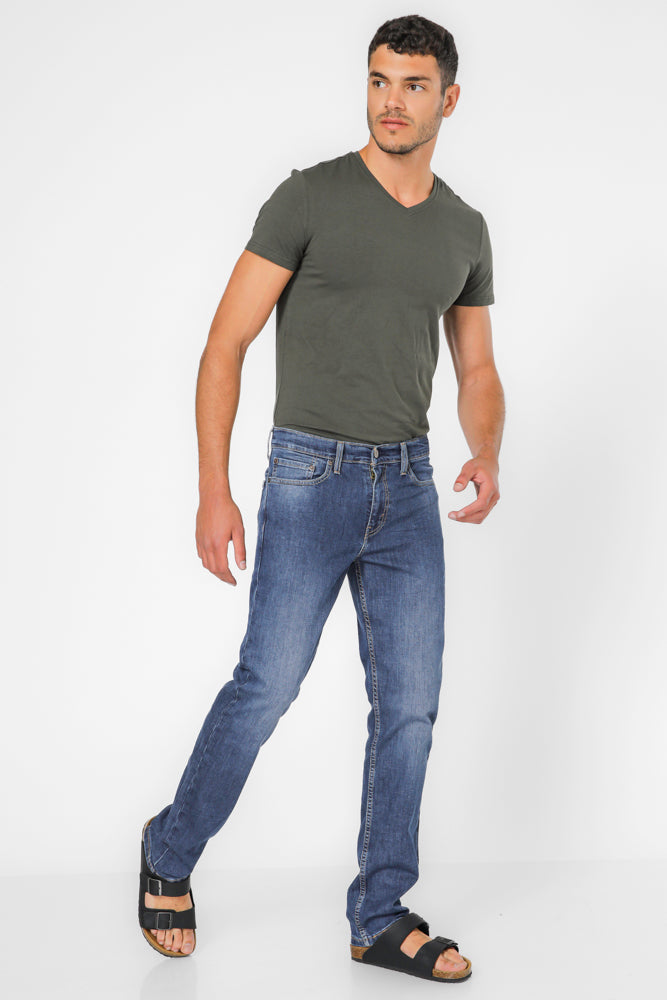 ג'ינס לגברים  511 Slim Fit Mid Rise בצבע כחול כהה