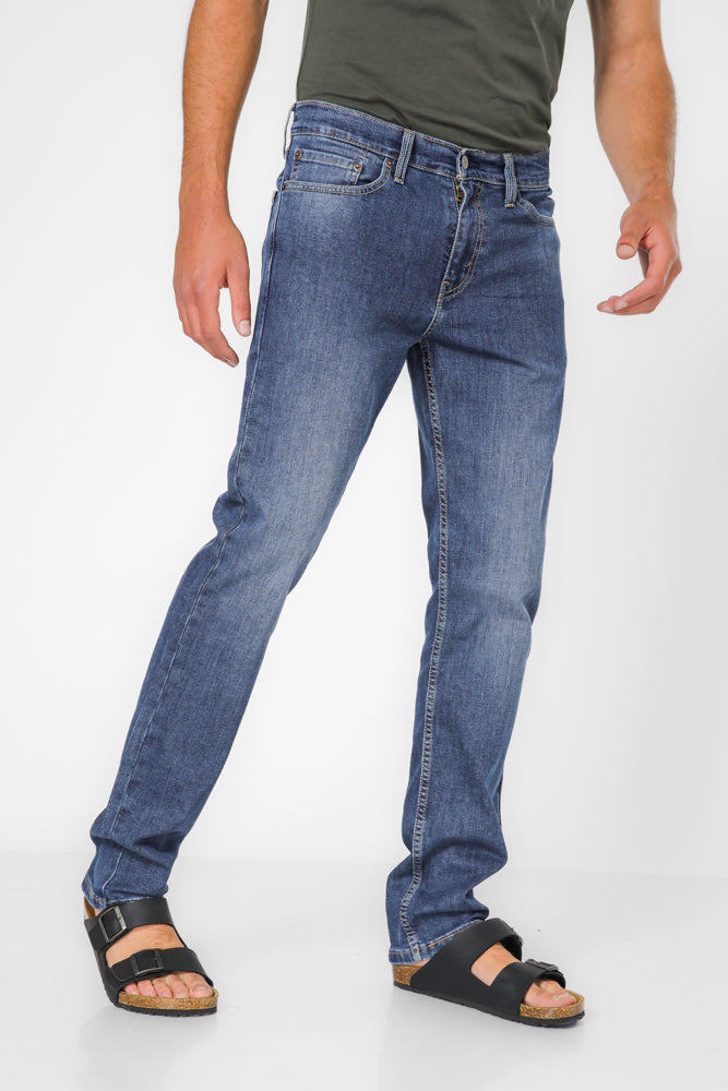 ג'ינס לגברים  511 Slim Fit Mid Rise בצבע כחול כהה