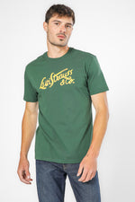 טישירט עם לוגו בצבע ירוק