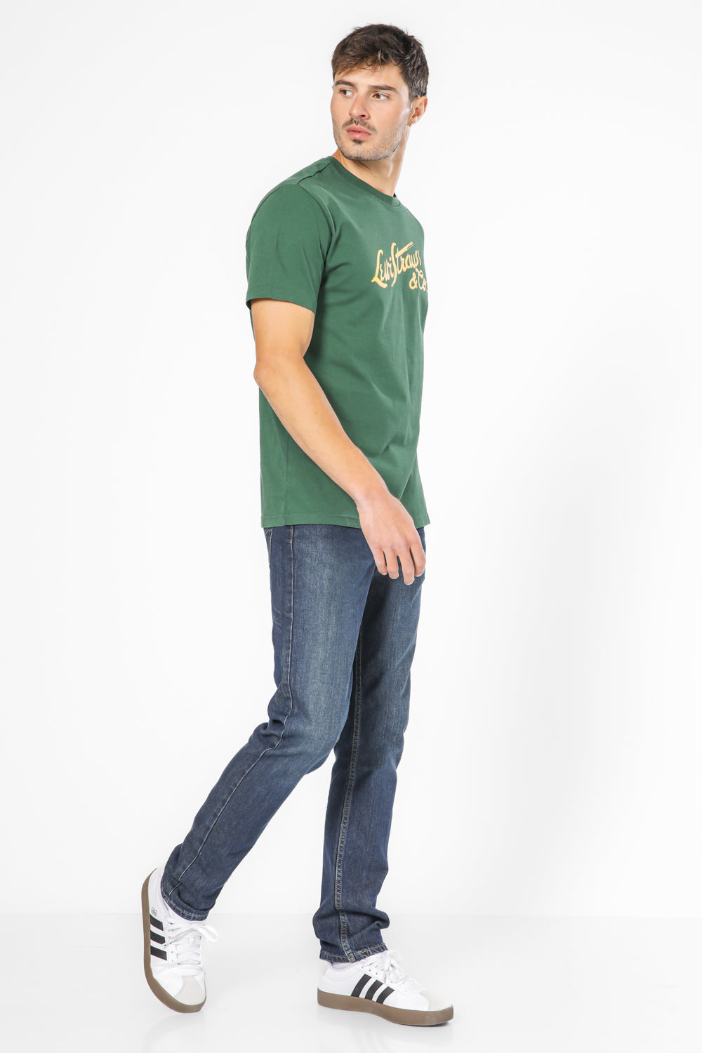 טישירט עם לוגו בצבע ירוק