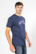 טישירט עם לוגו בצבע נייבי