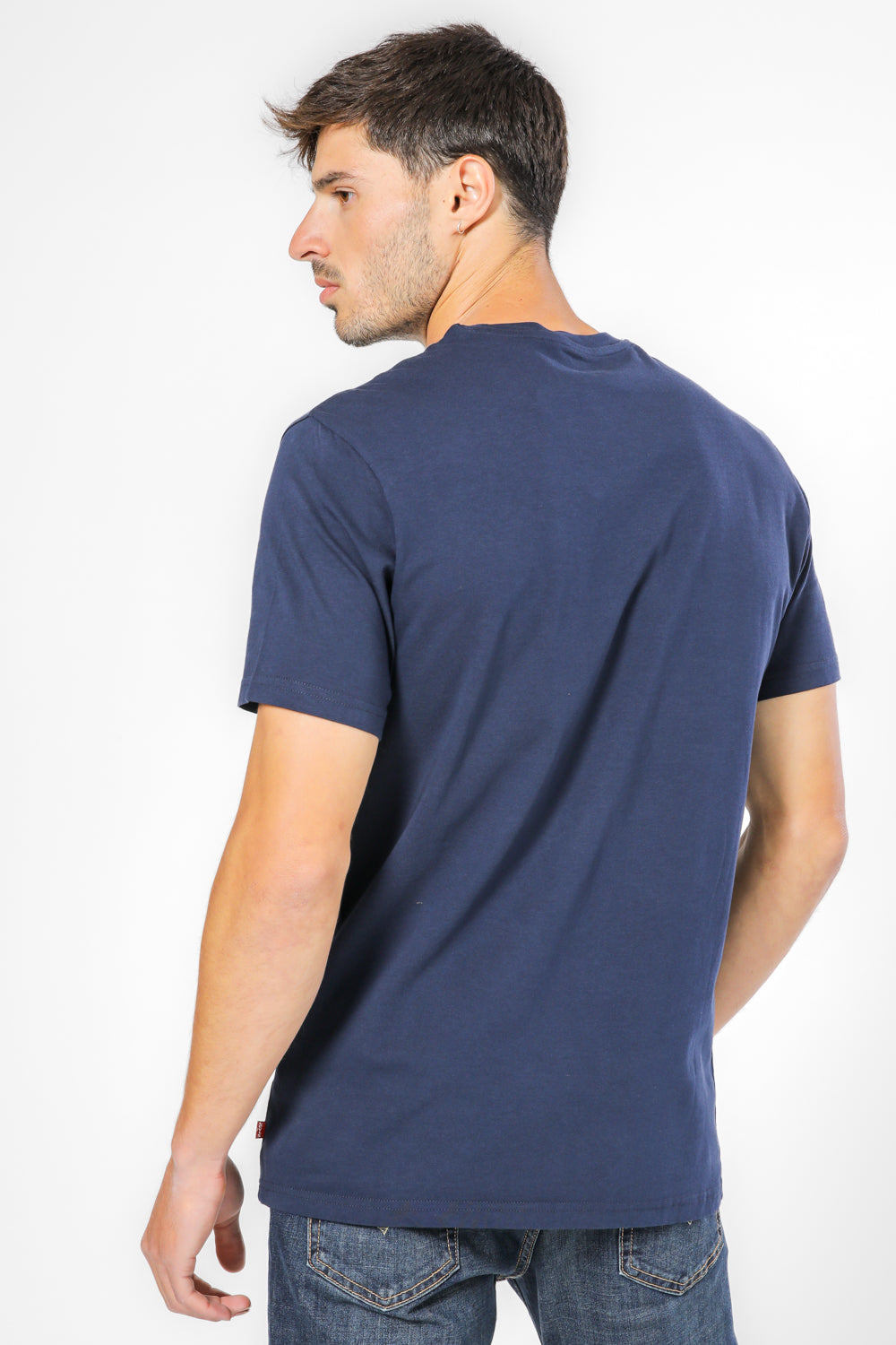 טישירט עם לוגו בצבע נייבי