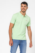 חולצה פולו עם לוגו בצבע ירוק