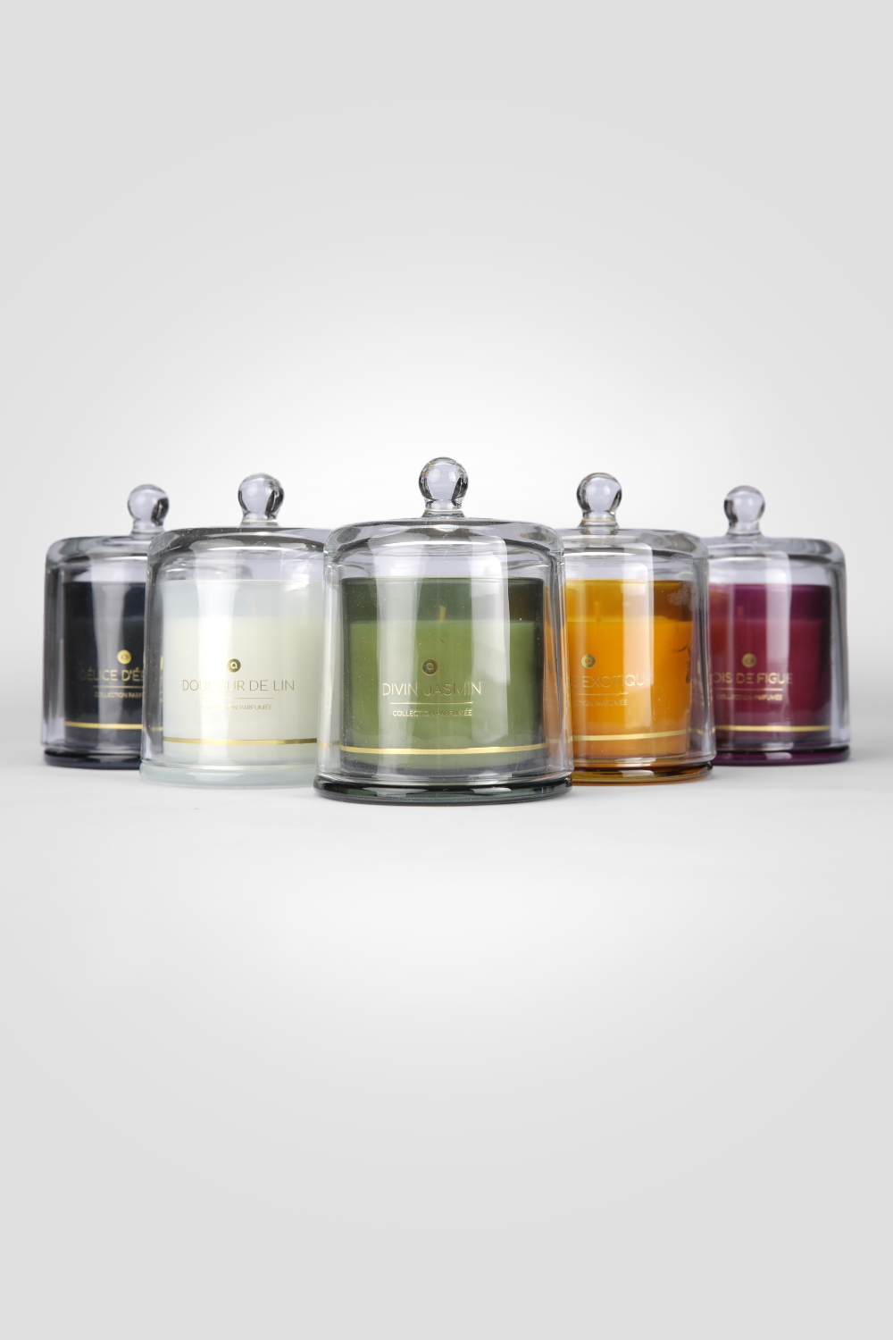 נר בכלי זכוכית עם מכסה