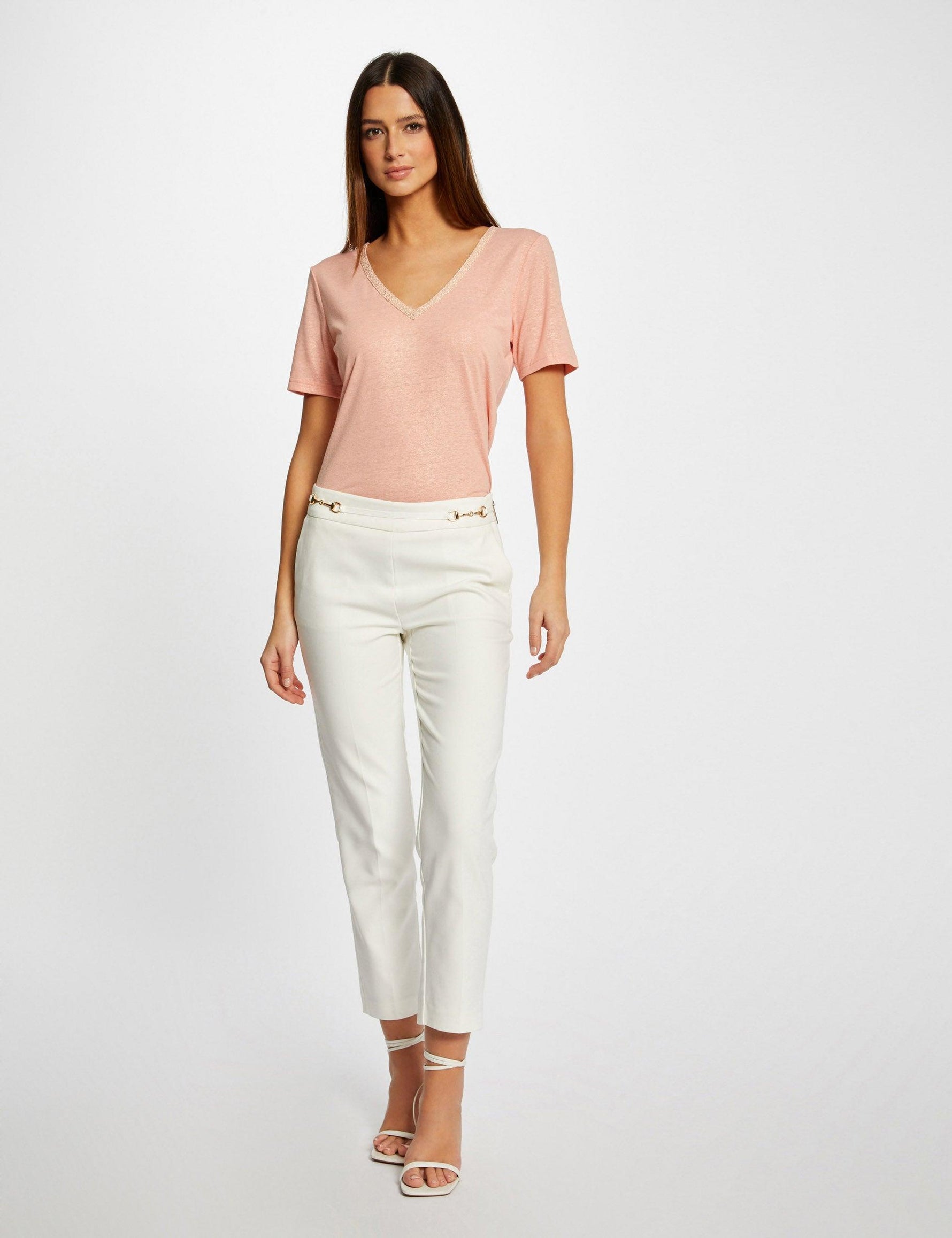 טישירט קצרה בצבע ורוד - MASHBIR//365