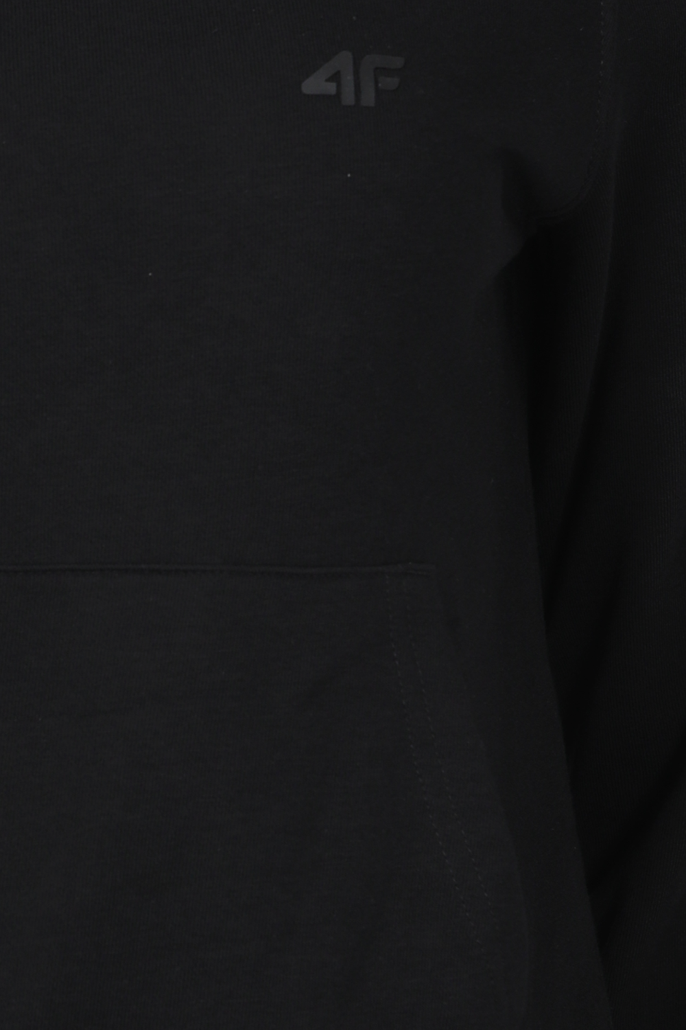 סווטשירט קפוצ'ון בצבע שחור