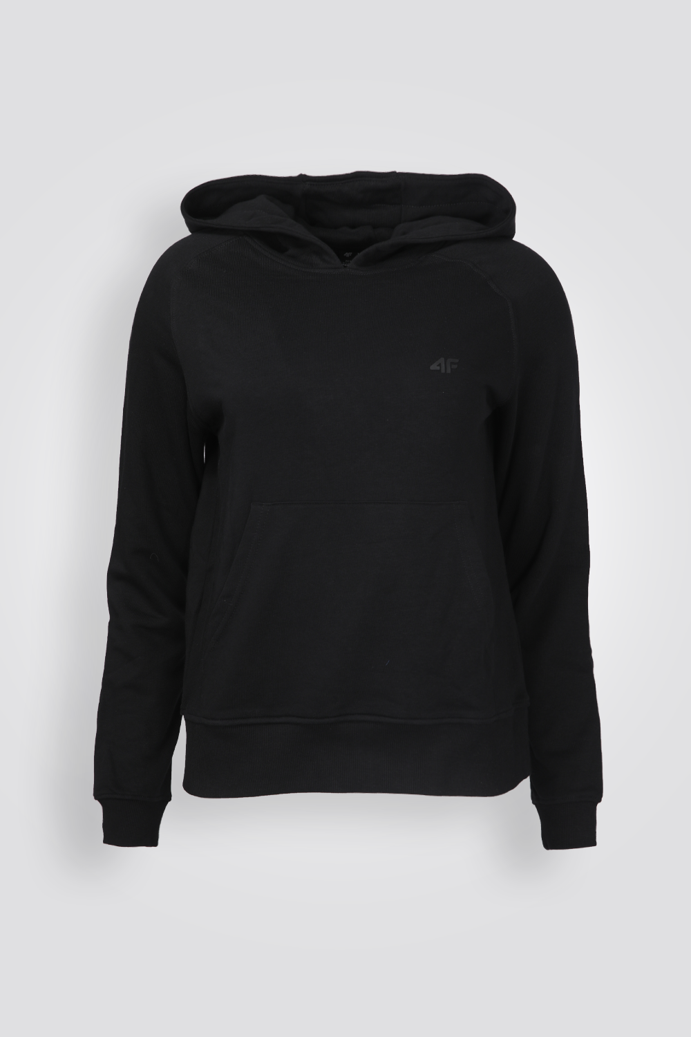 סווטשירט קפוצ'ון בצבע שחור