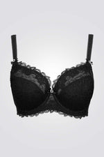 חזיית ספייסר ותחרה שחורה