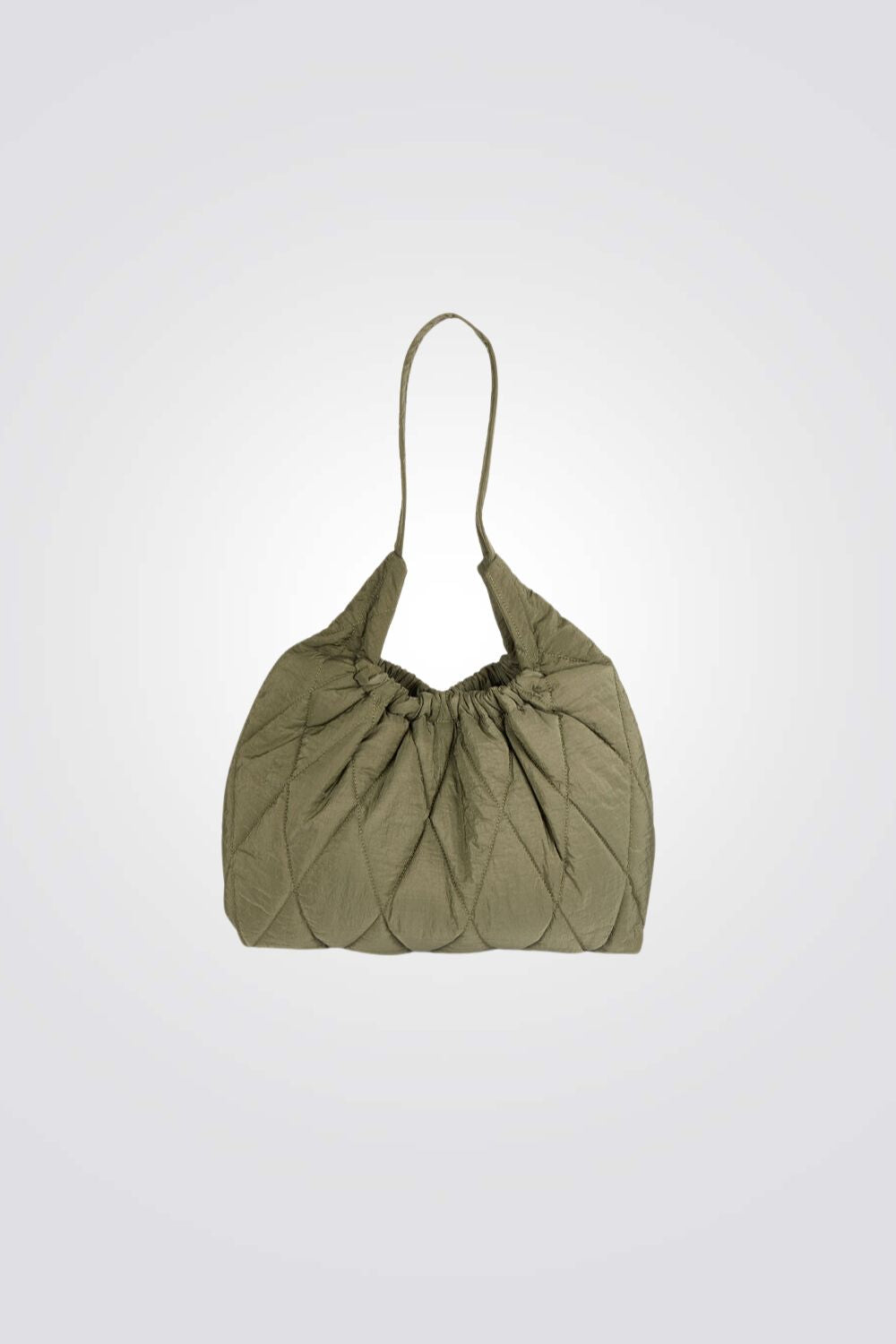 תיק יד מרופד לנשים ירוק זית