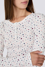 חולצת פיג'מה בהדפס לבבות | איתם