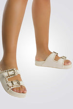 כפכפים HOLD בצבע קרם