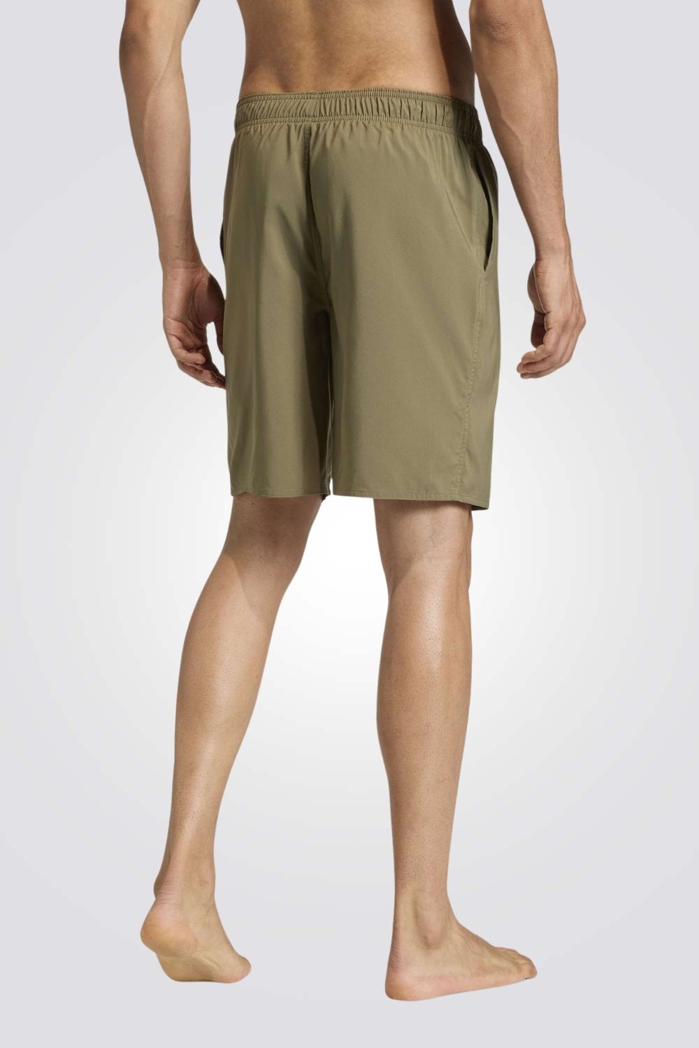 מכנסי בגד ים Solid 3Bars 8In לגברים | אדידס