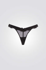 תחתוני חוטיני PETRA בצבע שחור