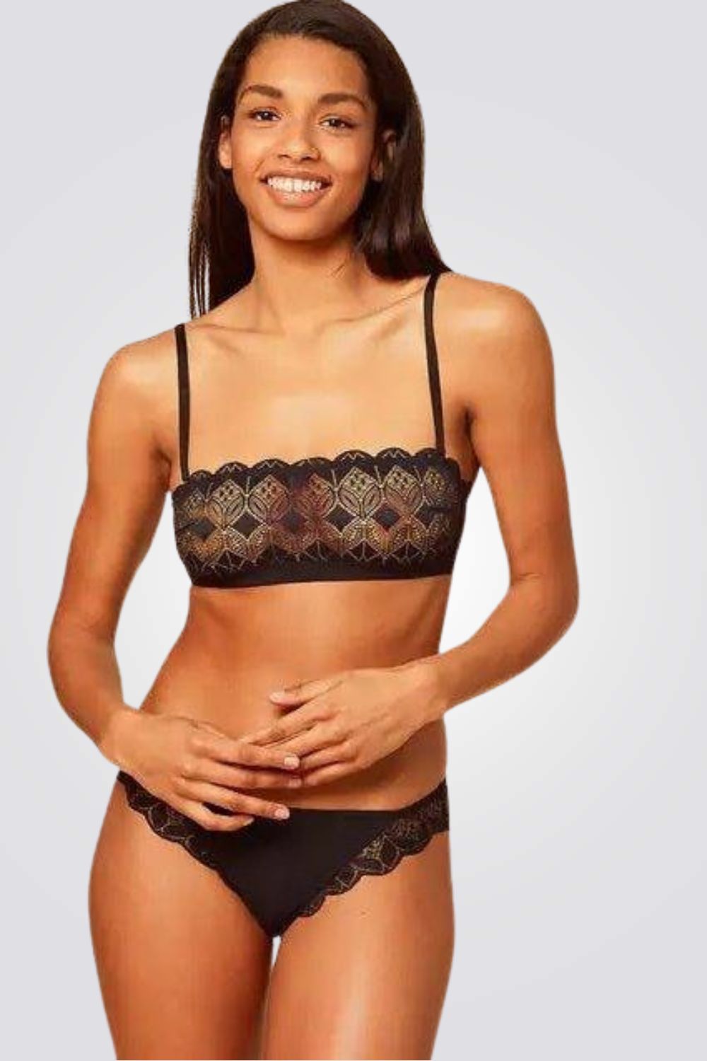 ברלט תחרה SKY שחור