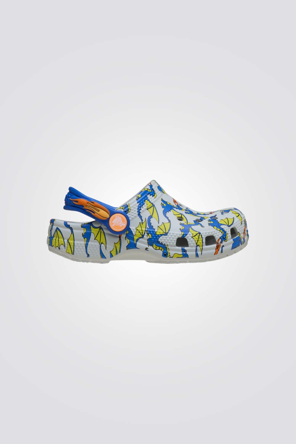 כפכפי דרקונים לילדים במידות קטנות Toddler Classic Dragon Graphic Clog | קרוקס
