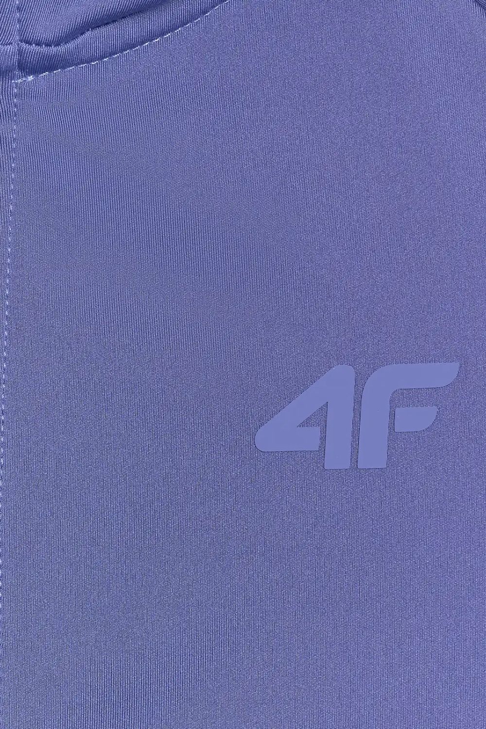 סווטשירט ספורטיבי עם רוכסן וקפוצ'ון לנשים | 4F