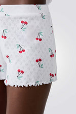 מכנסי פיג'מה קצרים בהדפס דובדבנים | איתם