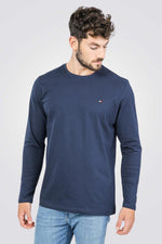 טישירט שרוולים ארוכים בצבע נייבי