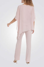 חולצה שוולי עטלף בצבע ורוד