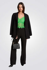 גופיית תחרה קרופ