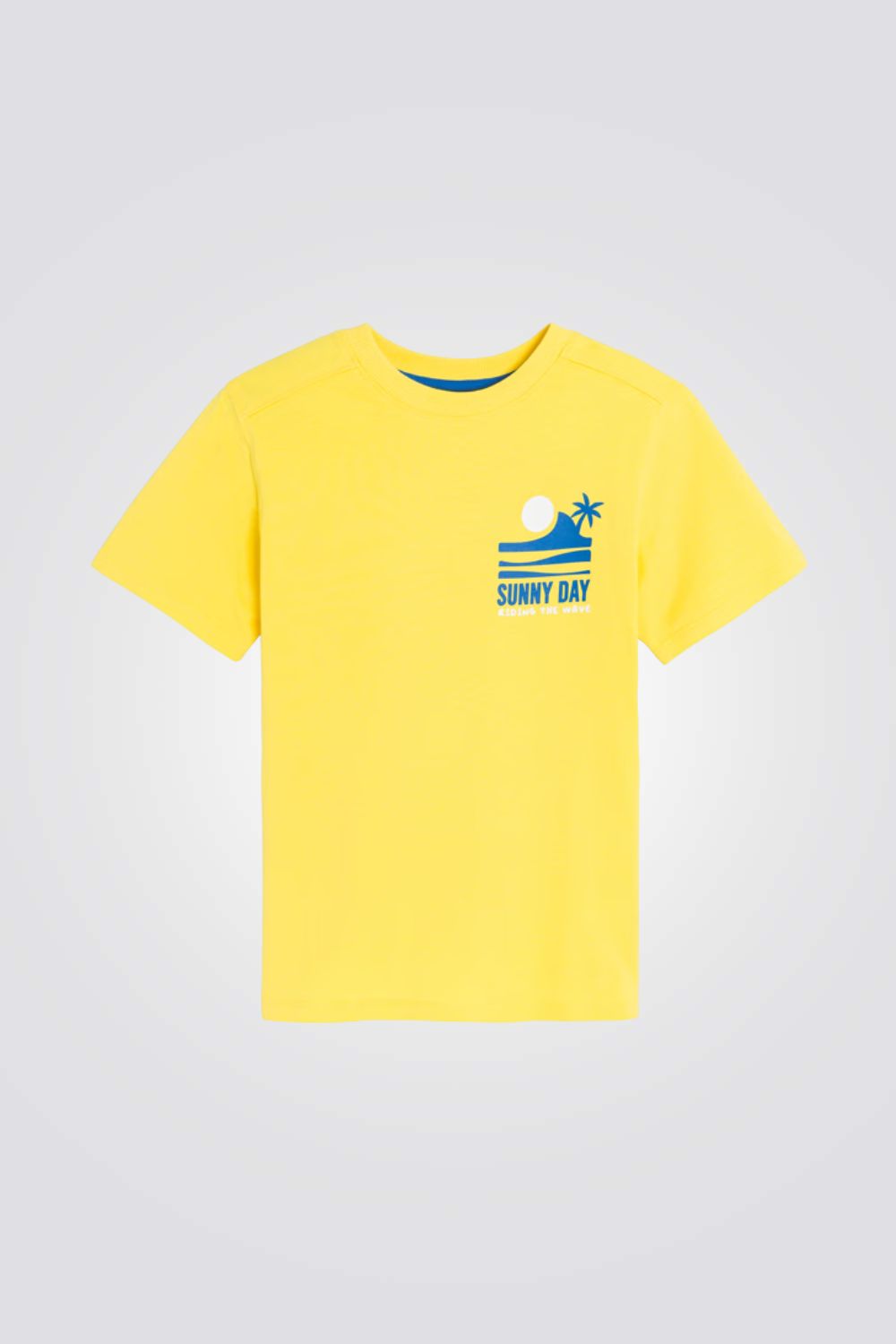 טישירט קצרה עם סלוגן לילדים 