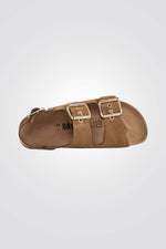 סנדלי זמש לנשים ROSA בצבע קאמל