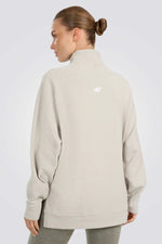 סווטשירט בגזרה רחבה עם צווארון גבוה | 4F