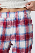 מכנסי פיג'מה עם הדפס משובץ | איתם