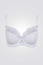 חזיית ספייסר ותחרה לבנה