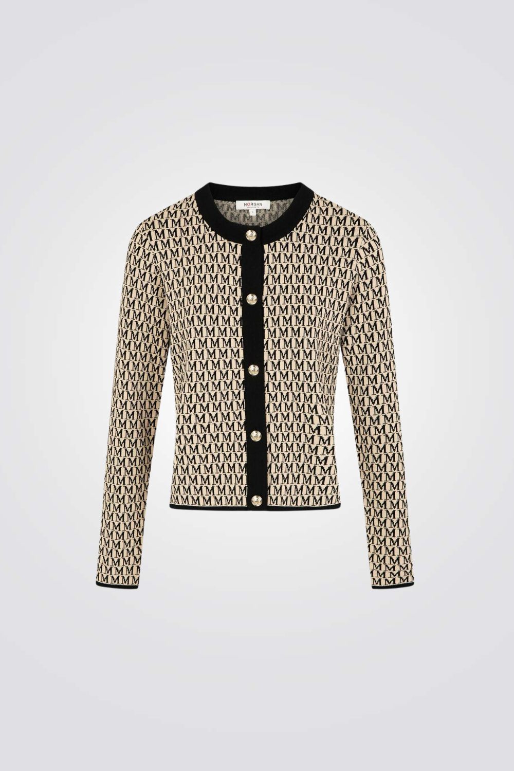 קרדיגן קצר עם הדפס M
