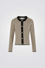 קרדיגן קצר עם הדפס M