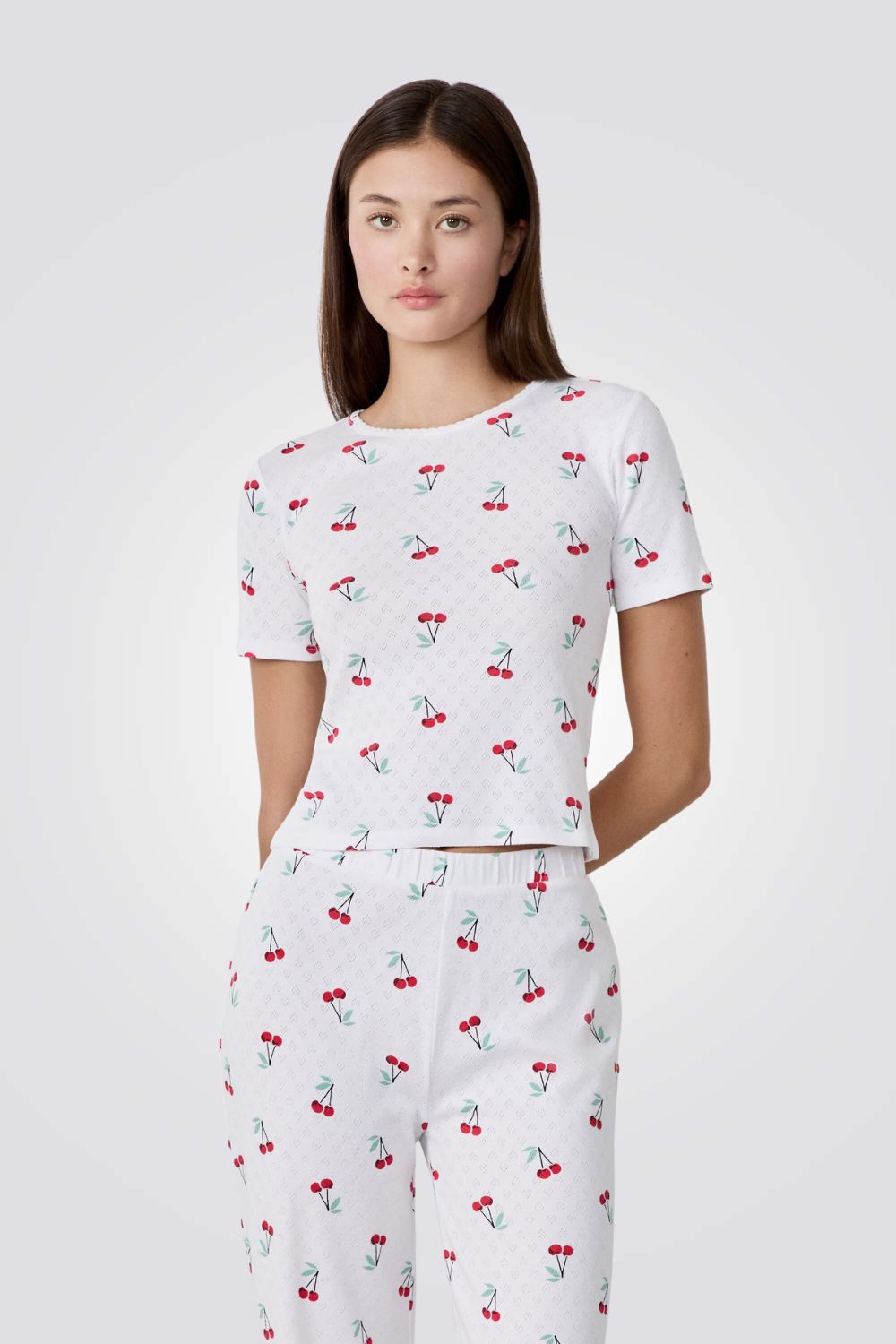 פיג'מה עם הדפס דובדבנים | איתם