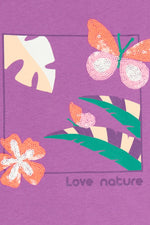 טישירט קצרה מעוצבת לילדות