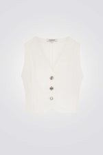 ווסט ג'ינס בצבע לבן