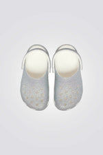 כפכפי נצנצים לבנות Classic Iridescent Glitter Clog K | קרוקס